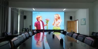 某會議室微距背投現場照